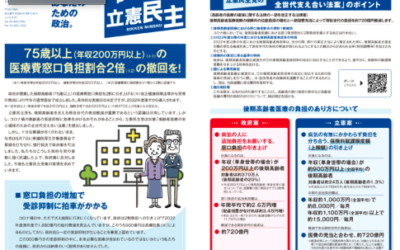 【活動】75歳以上の医療費窓口負担金割合２倍の撤回を！