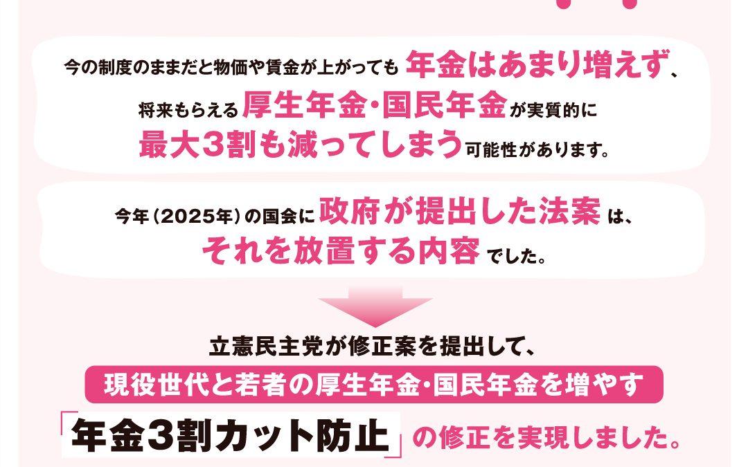 広報誌号外「年金の底上げ」編